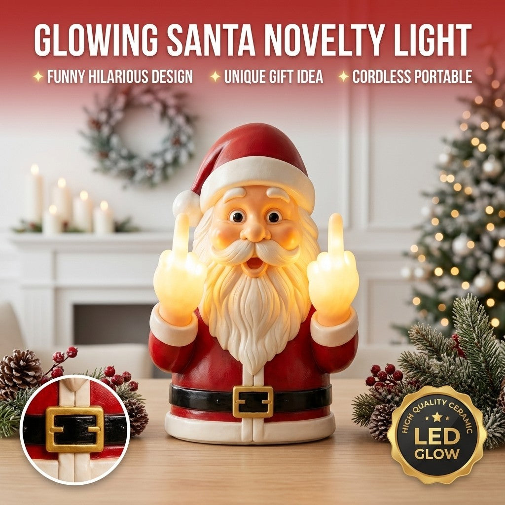 Middle Finger Santa Wall Lights⭐
