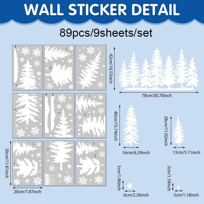 ⏳LAST DAY SALE ONLY $29.9!🎁🎄 Christmas Village Window Sticker Set