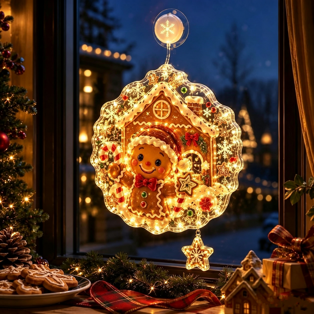 ⭐ Christmas Suction Cup Window Light
