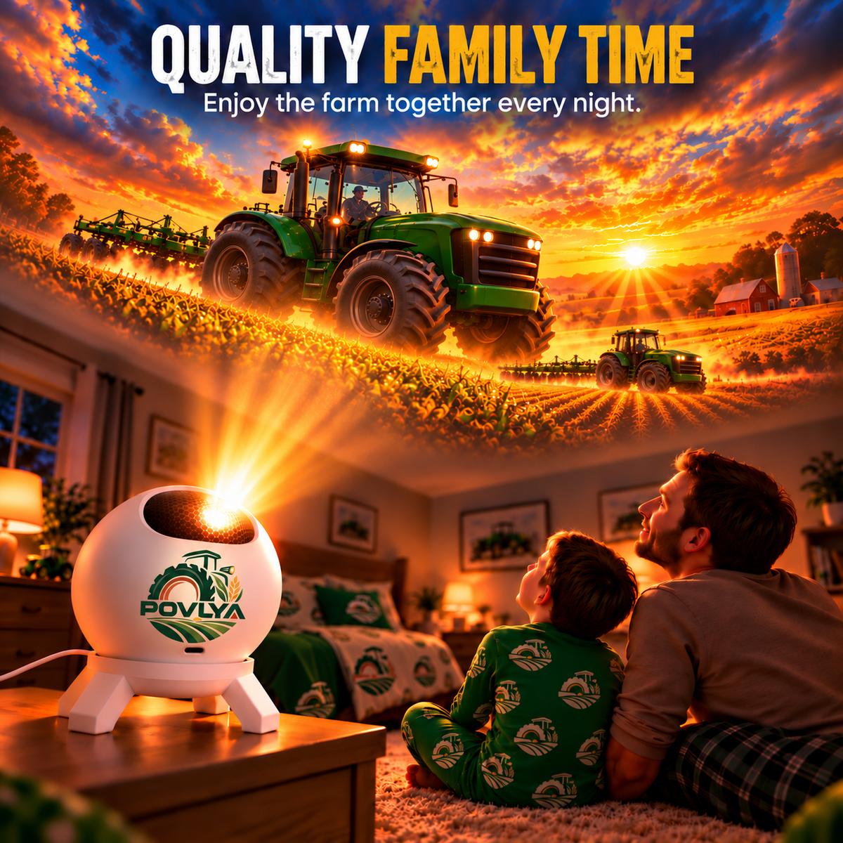 🚜 Tractor Dream Projector ✨ Bring the Farm Adventure Home