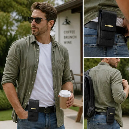 Ergonomic flip phone holster