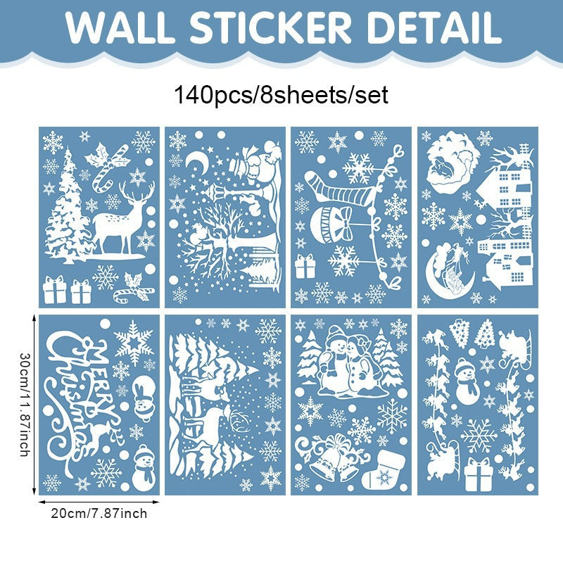 ⏳LAST DAY SALE ONLY $29.9!🎁🎄 Christmas Village Window Sticker Set