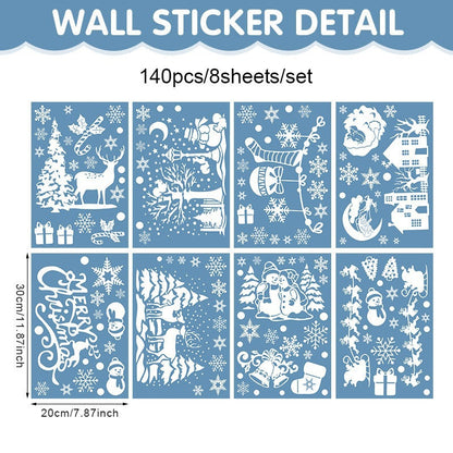 ⏳LAST DAY SALE ONLY $29.9!🎁🎄 Christmas Village Window Sticker Set