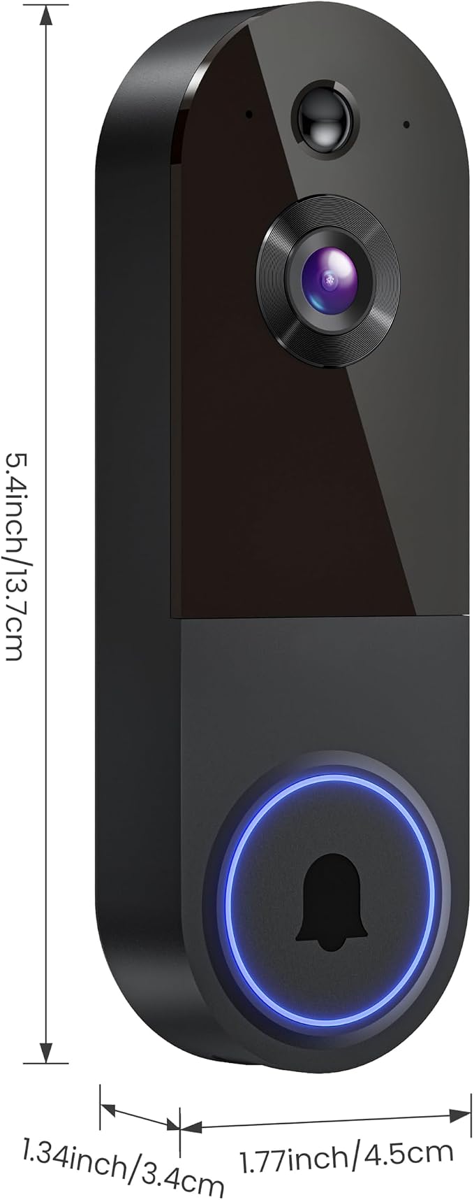 1080P Wireless Video Doorbell Camera, AI Human Detection