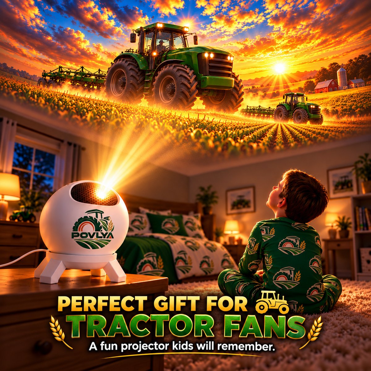 🚜 Tractor Dream Projector ✨ Bring the Farm Adventure Home