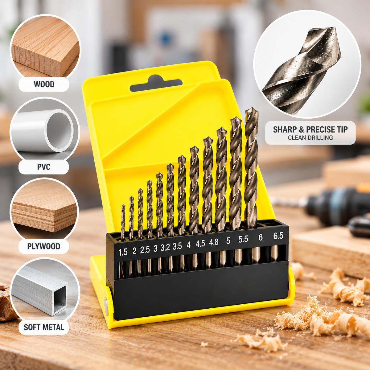 Round Shank Twist Drill Bit