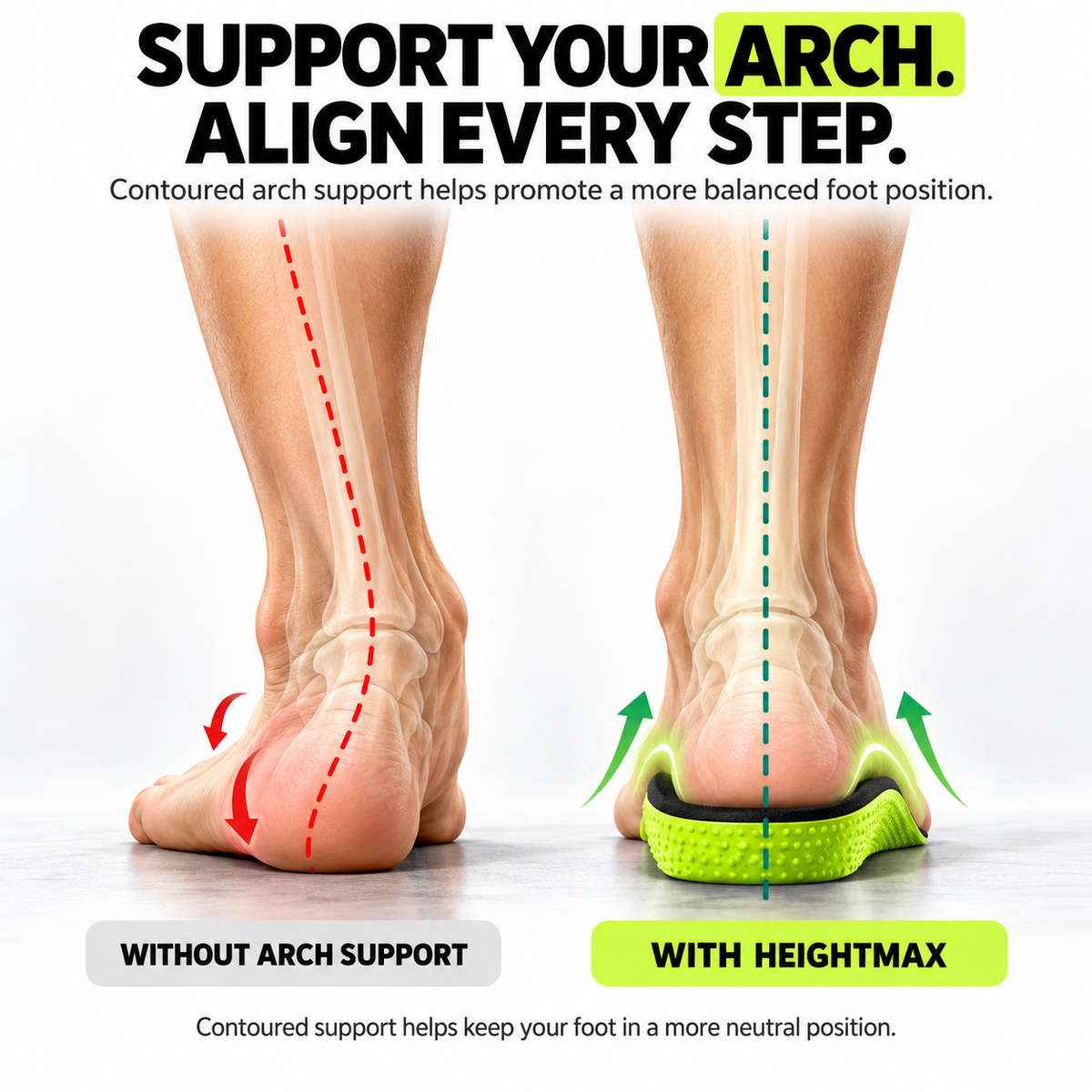 Height-Boost Comfort Insoles