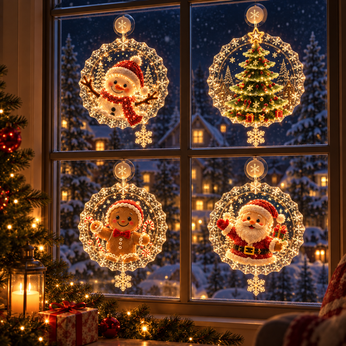 ⭐ Christmas Suction Cup Window Light