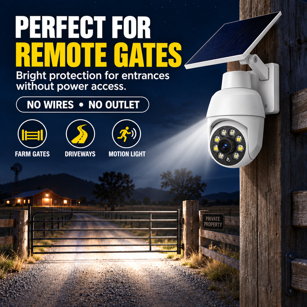 ⏰Final 6 Hours Sale 🔥🔥 - Solar-Powered Simulated Surveillance Camera Street Light
