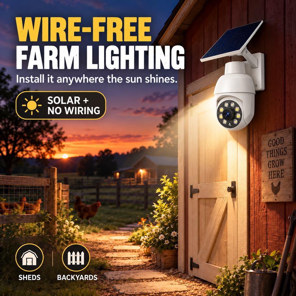⏰Final 6 Hours Sale 🔥🔥 - Solar-Powered Simulated Surveillance Camera Street Light