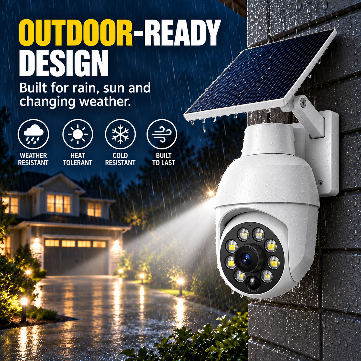 ⏰Final 6 Hours Sale 🔥🔥 - Solar-Powered Simulated Surveillance Camera Street Light