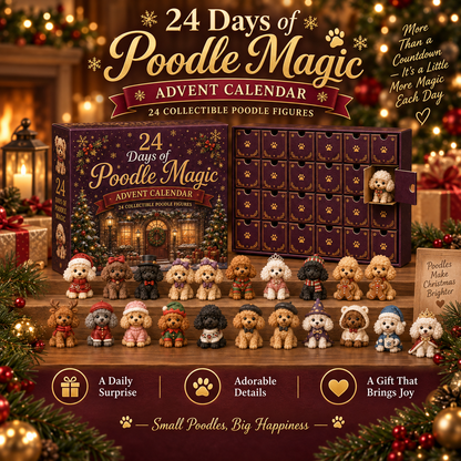 🎁 Poodle Lover’s 24-Day Christmas Advent Calendar 🐩❤️