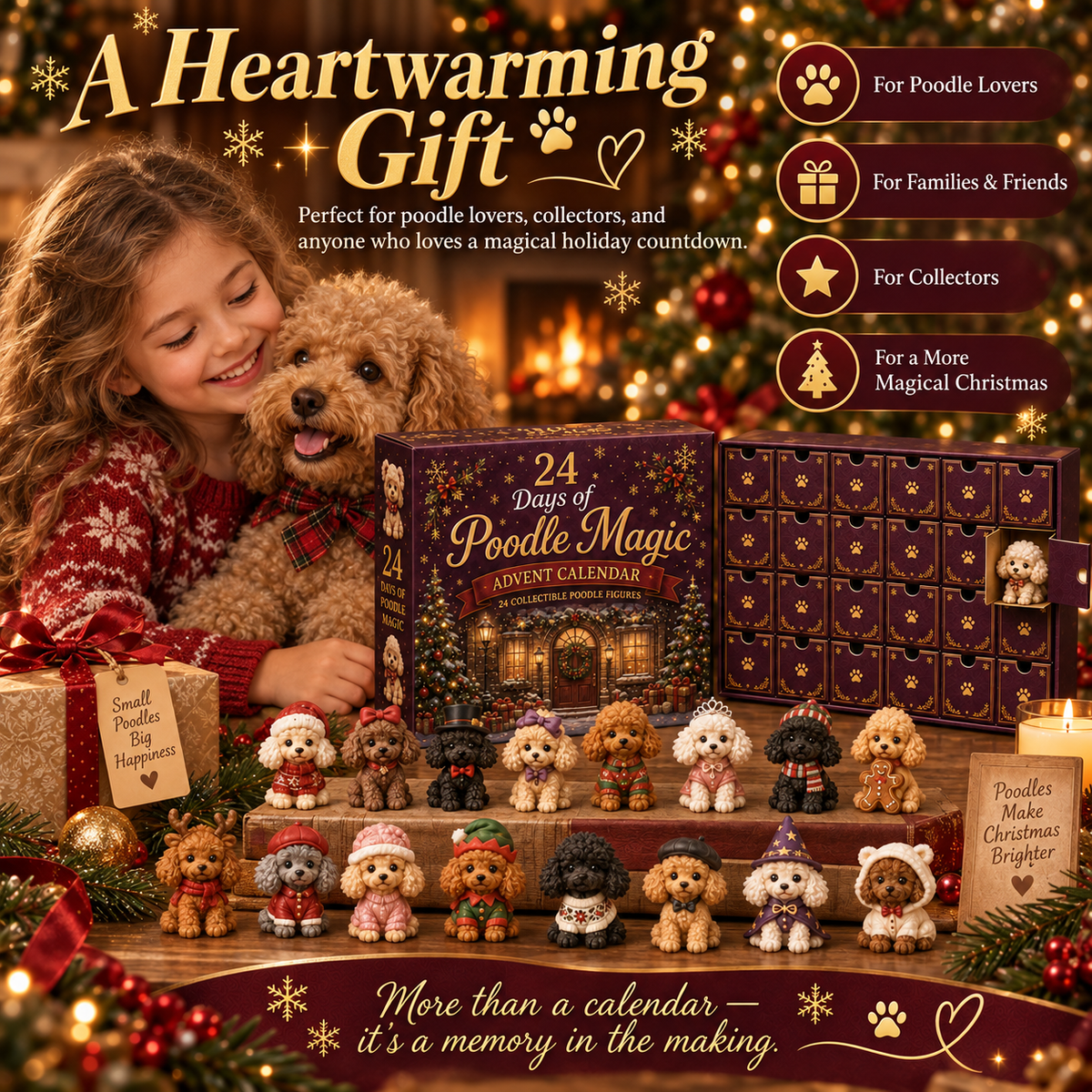 🎁 Poodle Lover’s 24-Day Christmas Advent Calendar 🐩❤️