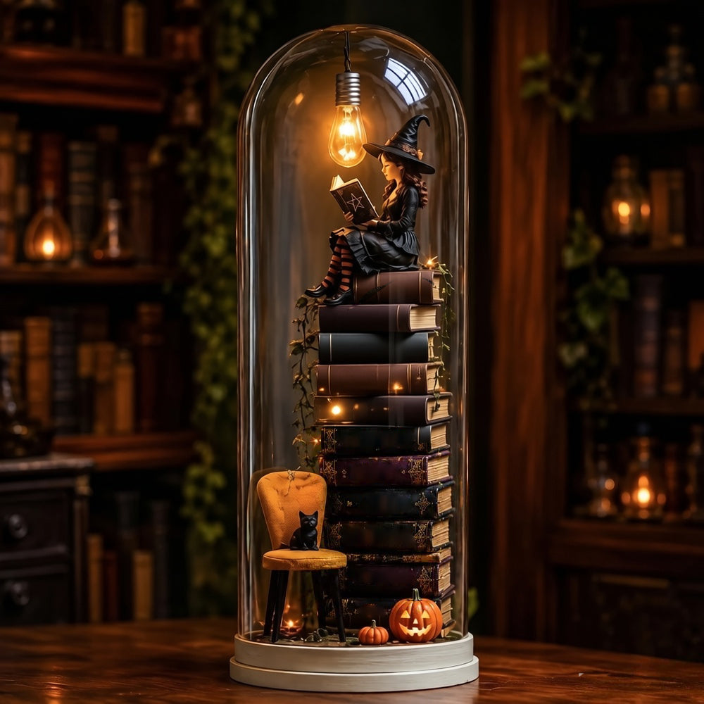 Halloween Glass Dome Miniature Scene Ambient Lamp