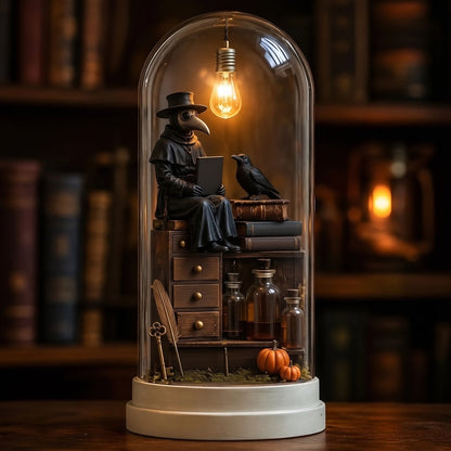 Halloween Glass Dome Miniature Scene Ambient Lamp