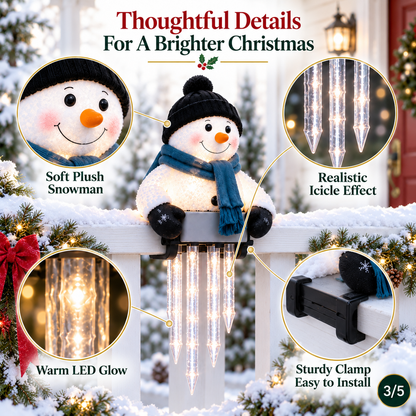 ⛄ WinterGlow Snowman Icicle Light Decor