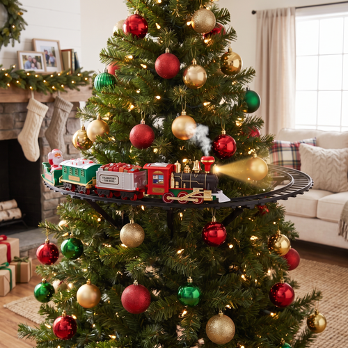 Pine Express  Christmas Tree Train Set