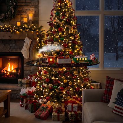 Pine Express  Christmas Tree Train Set