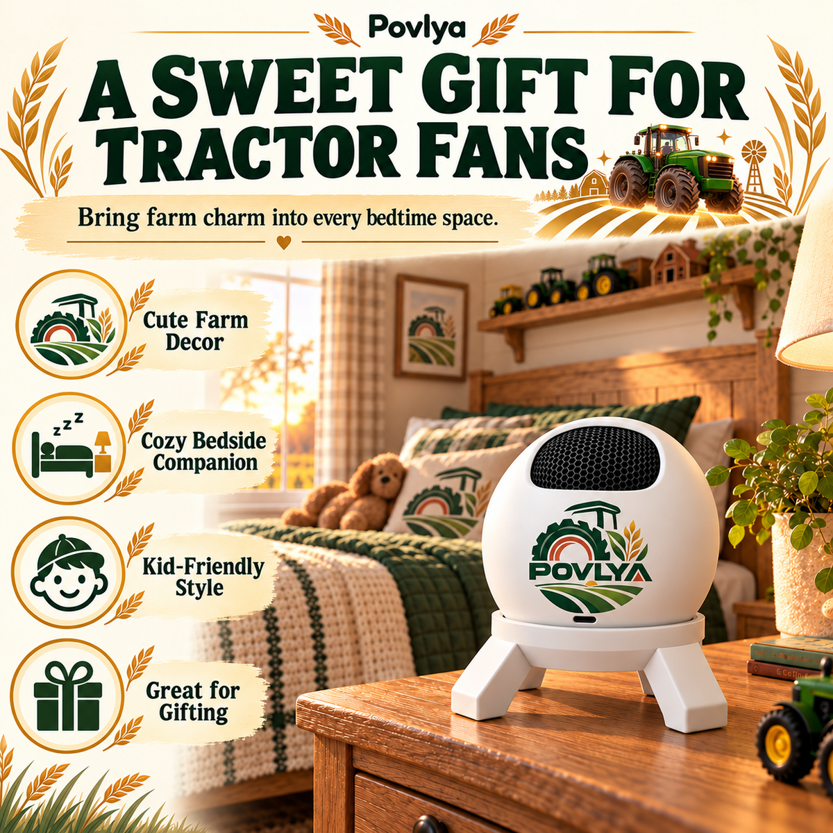 🚜 Tractor Dream Projector ✨ Bring the Farm Adventure Home