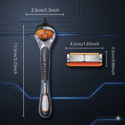 💥Men's Unscented Precision Razor Blade Replacement Handheld Kit🪒