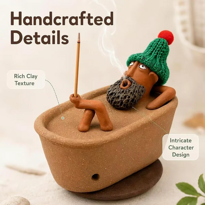 ⚡Handmade Bathtub Incense Burner – Cone Incense Holder for Relaxing Aromatherapy