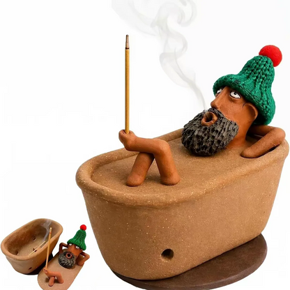 ⚡Handmade Bathtub Incense Burner – Cone Incense Holder for Relaxing Aromatherapy