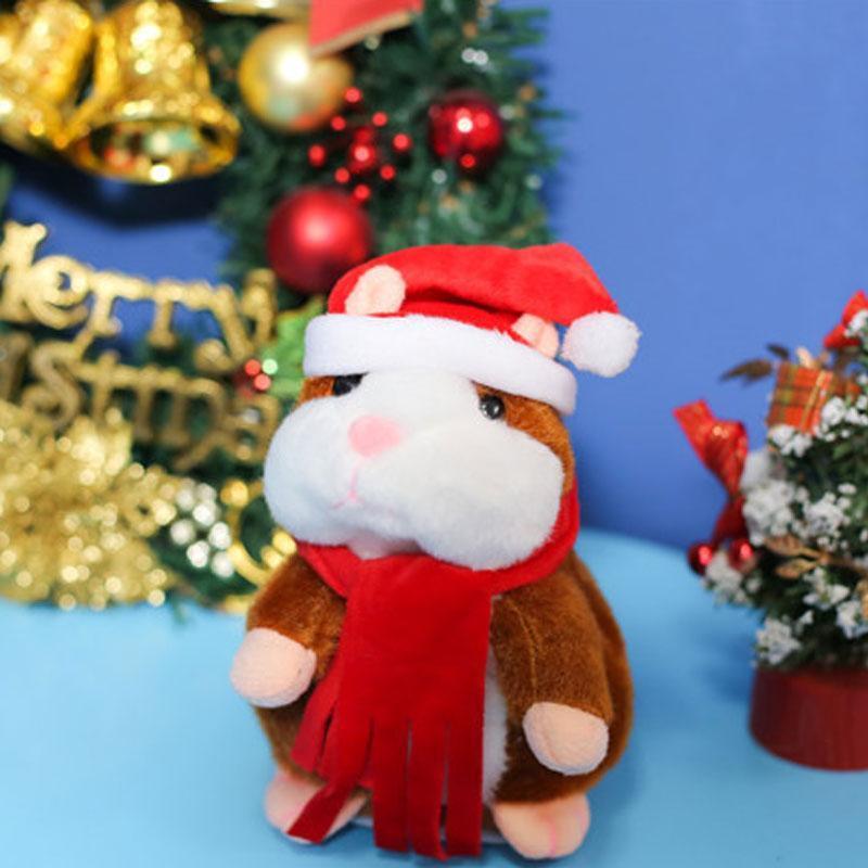 🐹 Last Day Special Price！✨Talking Hamster Plush – repeats whatever you say, auto head-shaking, hilarious fun for kids & adults.🎁