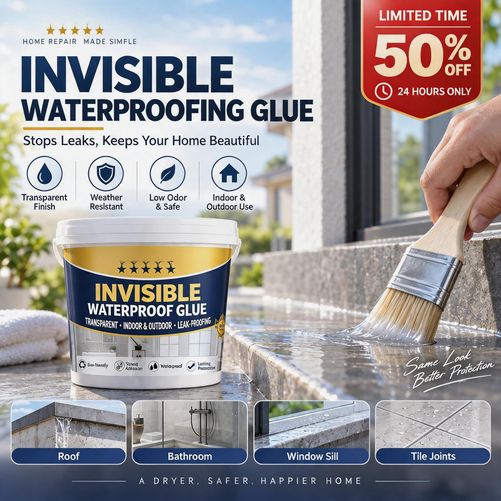 Transparent Waterproof Glue Coating Sealant for Bathroom Kitchen Roof and Windowsill Leak Repair with Brush