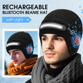 Rechargeable Bluetooth Beanie Hat with Light
