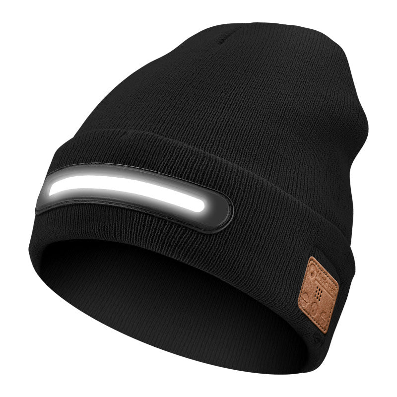 Rechargeable Bluetooth Beanie Hat with Light