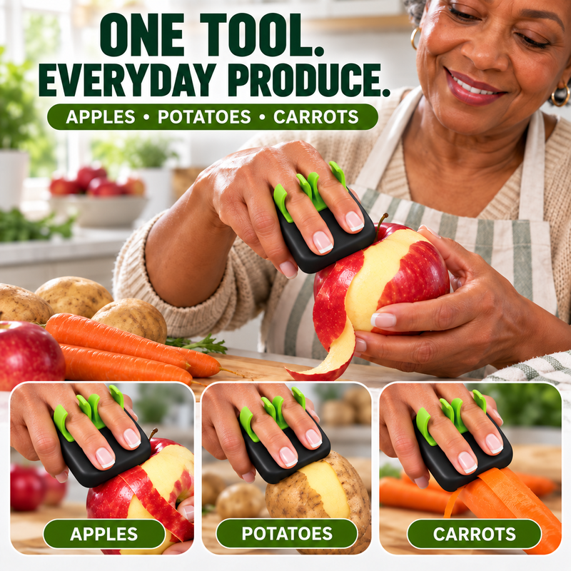 🥕 Two-Finger Fruit and Vegetable Peeler