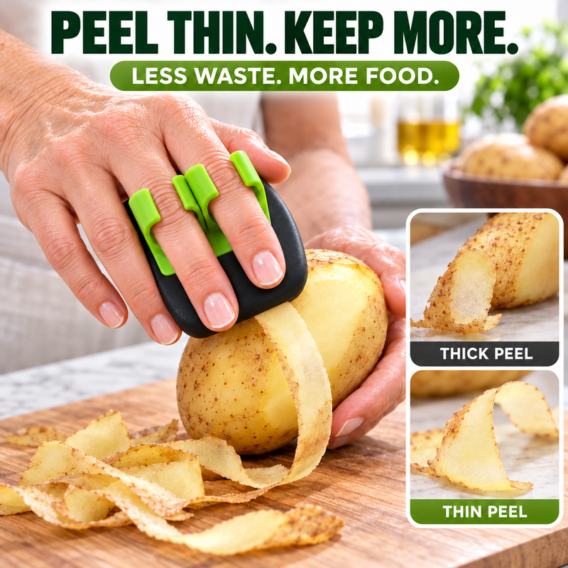🥕 Two-Finger Fruit and Vegetable Peeler
