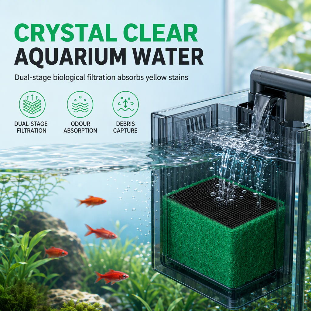 Activated Carbon Filter Cube for Aquarium Water Purification