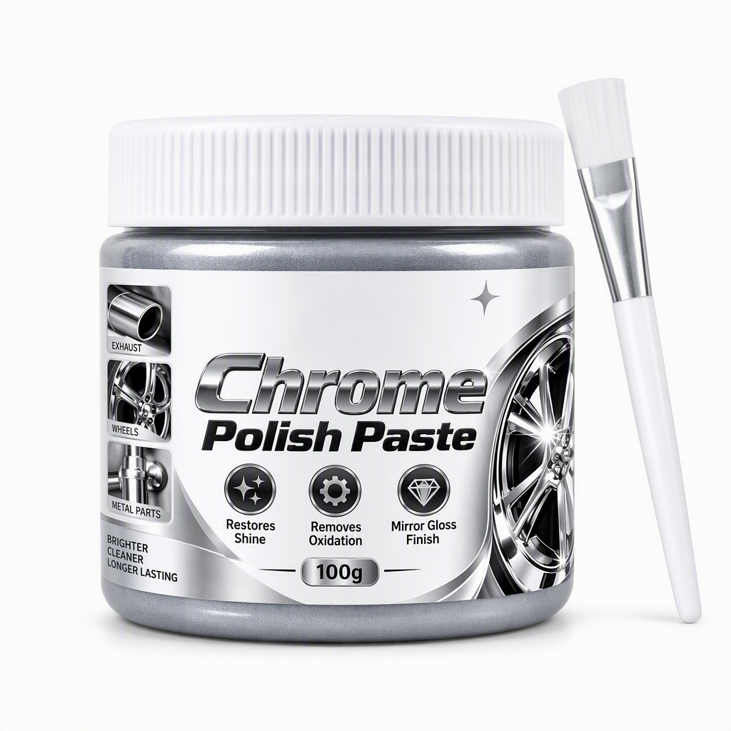 ✨Metal Chrome Polish & Restorer Paste with Brush