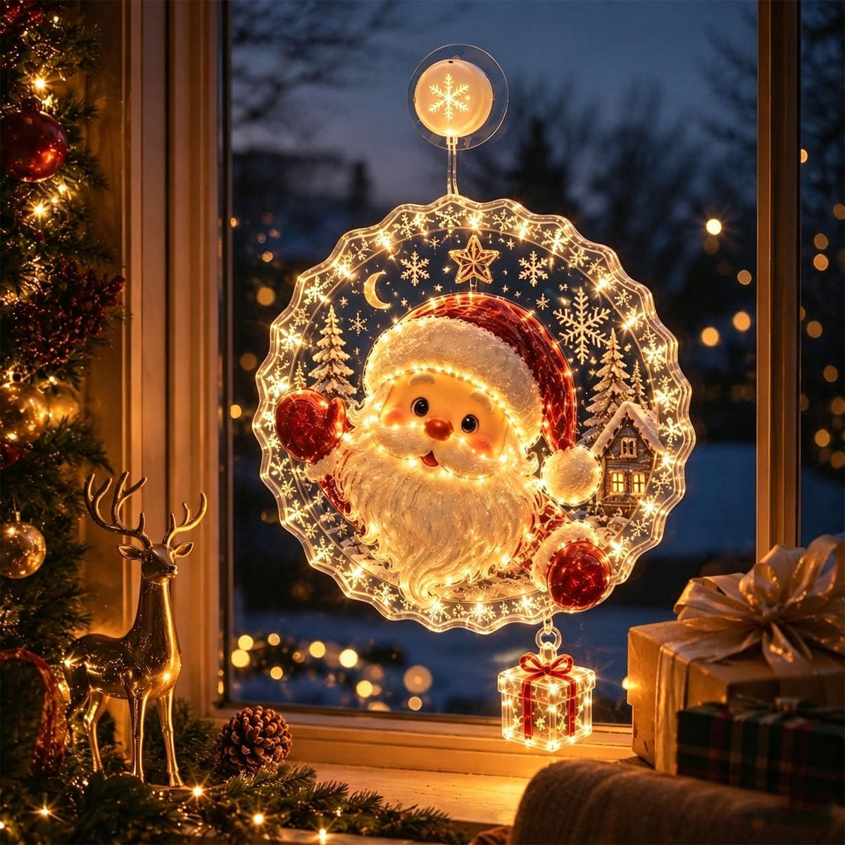 ⭐ Christmas Suction Cup Window Light